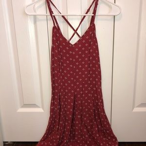 American Eagle vintage red flower dress Size 00